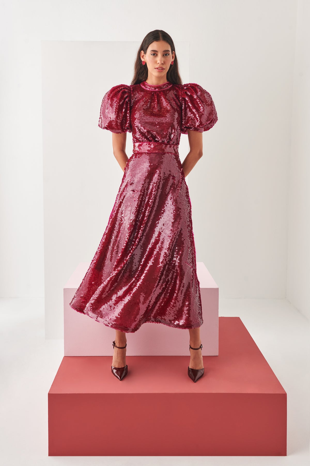Celia B Cherry Searph Dress