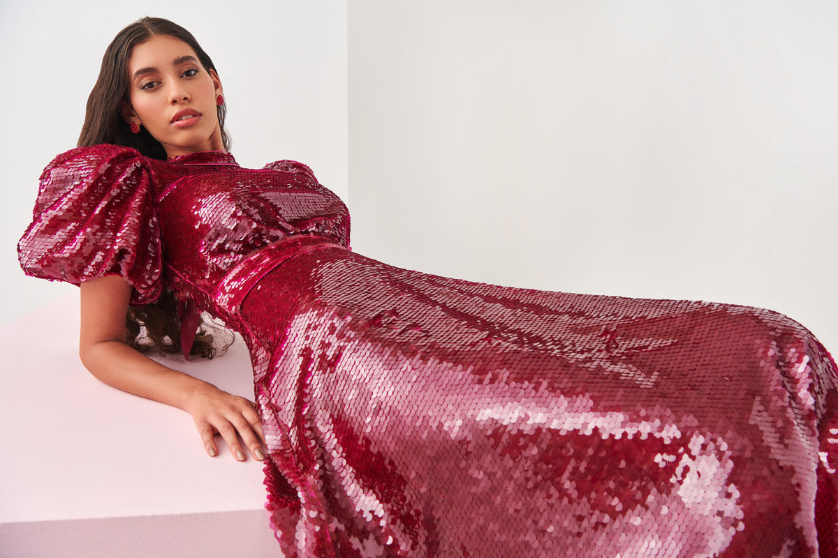 Celia B Cherry Searph Dress