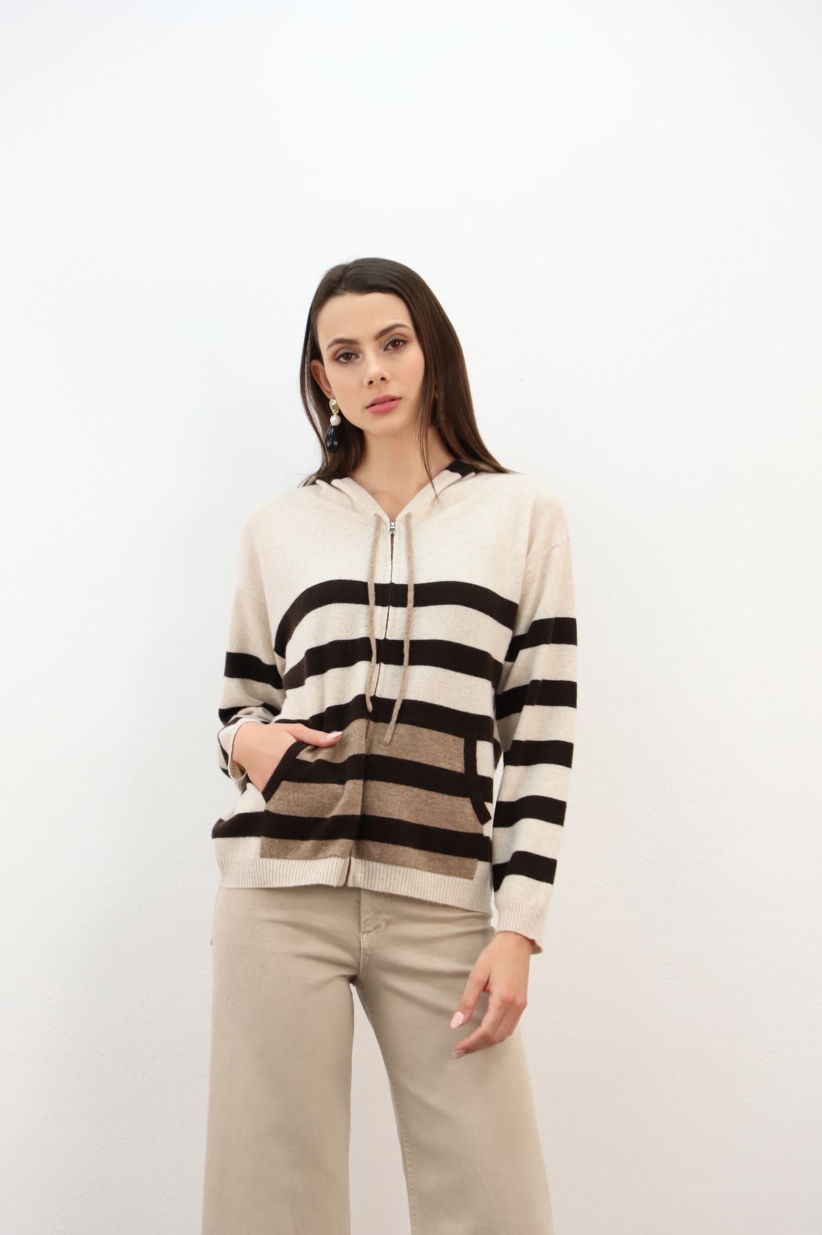 ESTHEME Cashmere Avione Hooded Sweater