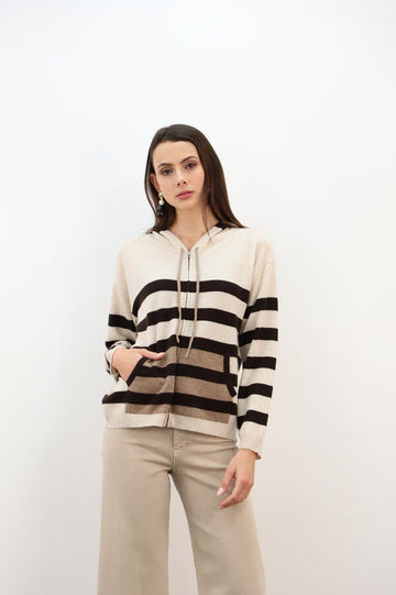 ESTHEME Cashmere Avione Hooded Sweater
