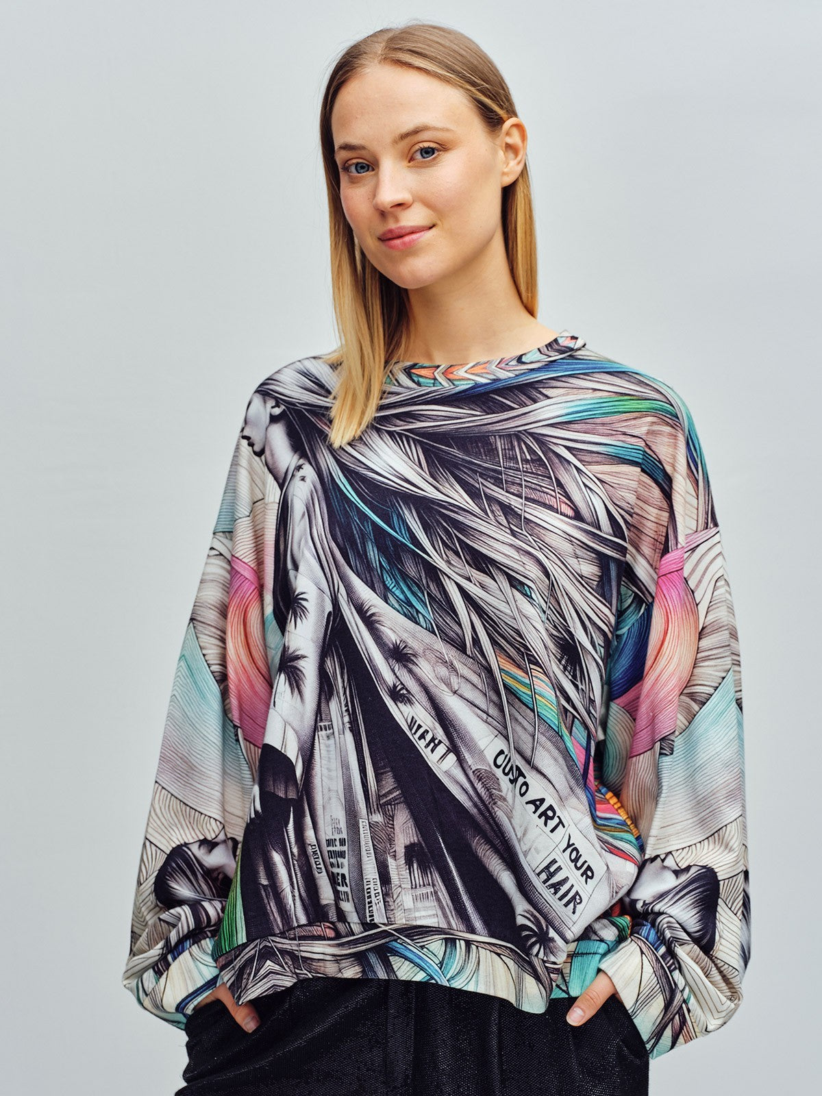CUSTO Art Gown Hair Sweatshirt