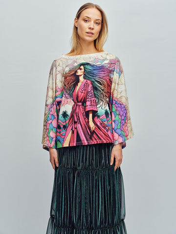 CUSTO Kate Gown Hair T-shirt