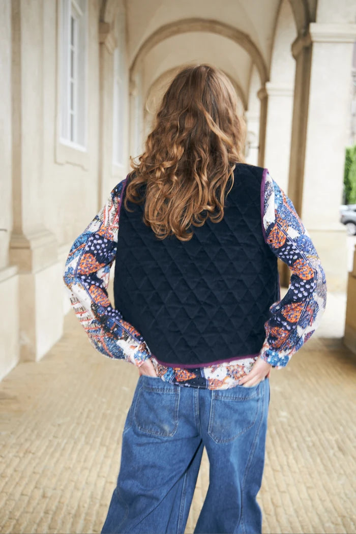 Lollys Laundry Multi Cairo Corduroy Vest