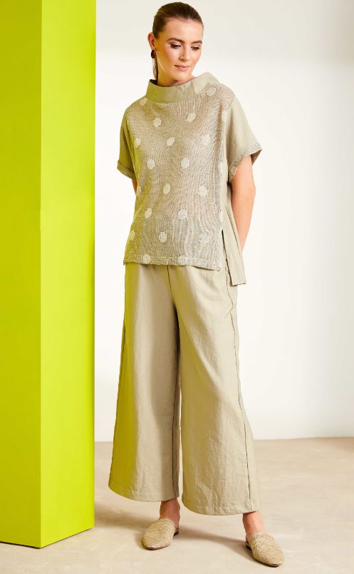 Naya Pull Up Wide Leg Trouser