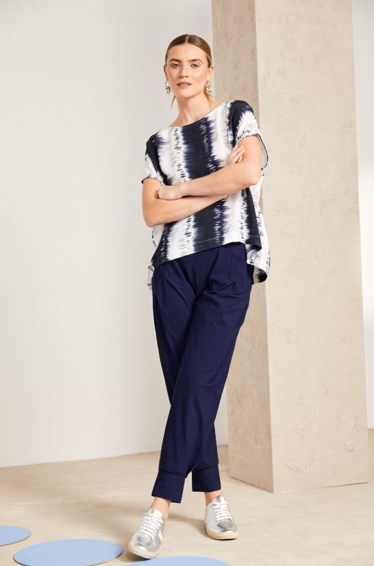 Naya Navy Cuff Trousers