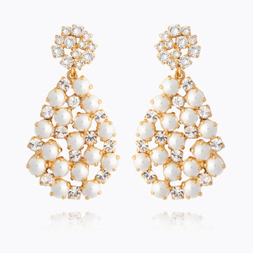 Caroline Svedbom All OF Me Pearl/Crystal Earrings