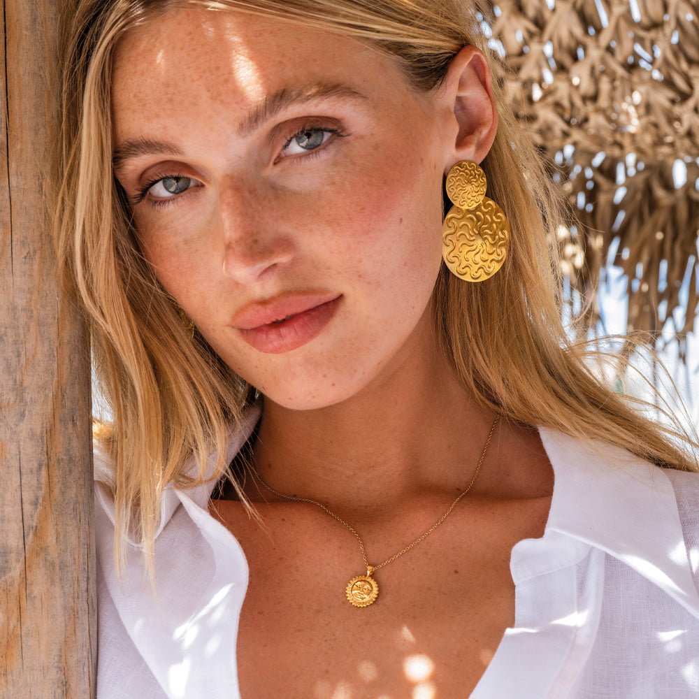 Caroline Svedbom Amaya Gold Earrings