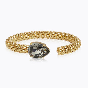 Caroline Svedbom Classic Rope Bracelet Gold Black Diamond