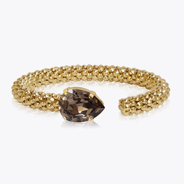 Caroline Svedbom Classic Rope Bracelet Gold Light Smoked Topaz