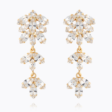 Caroline Svedbom Falling In Love Earrings Gold Crystal
