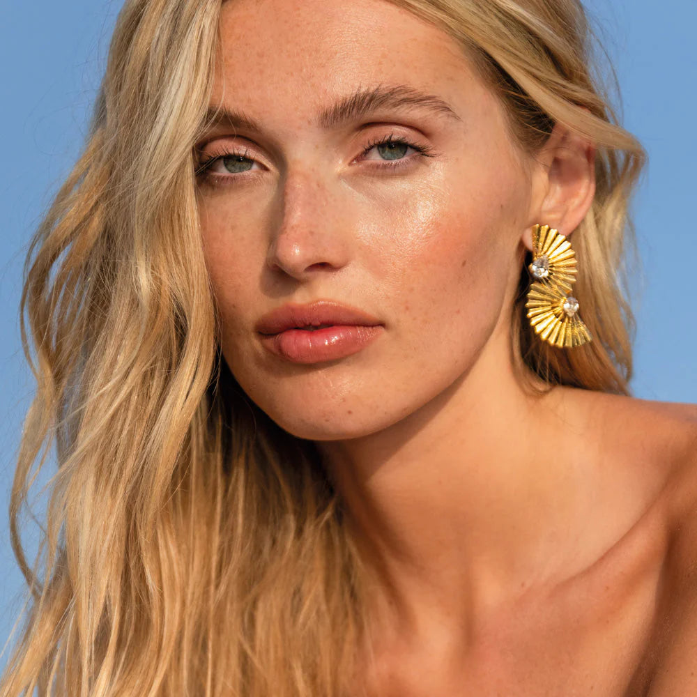 Caroline Svedbom Flamenco Gold Earrings