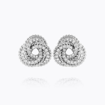 Caroline Svedbom Gemma Earrings Rhodium