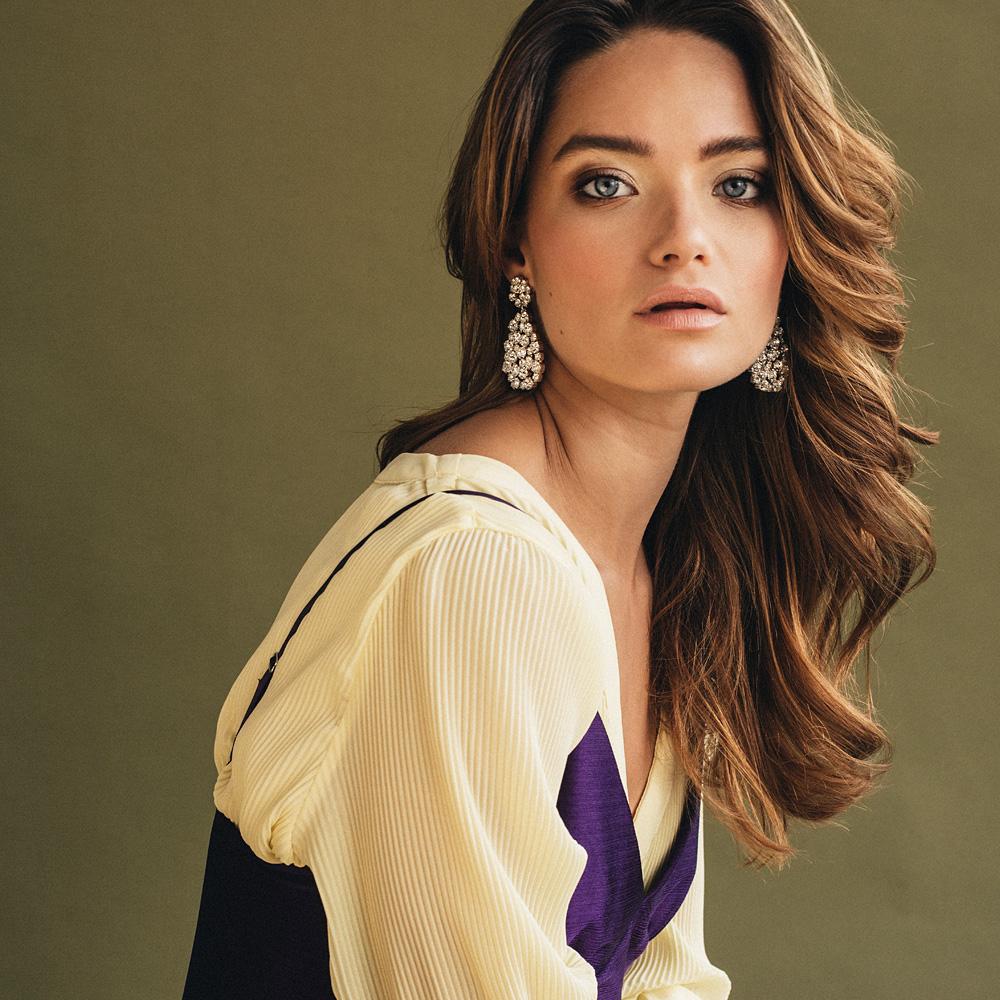 Caroline Svedbom Hannah Earrings Crystal Rhodium