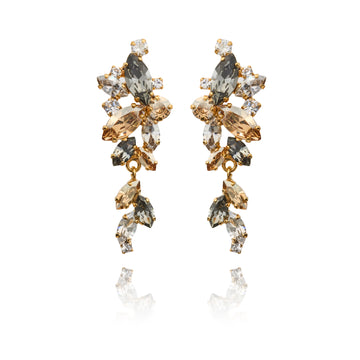 Caroline Svedbom Jannice Earrings Gold Black Golden Combo