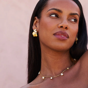 Caroline Svedbom Lumi Pearl Earrings Gold