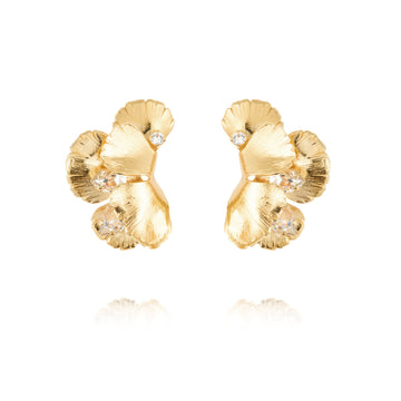 Caroline Svedbom Malva Earrings Gold Crystal