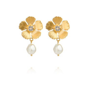 Caroline Svedbom Mini Anemone Earrings - Gold