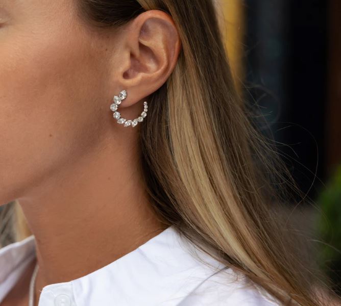 Caroline Svedbom Mini Angie Earrings Rhodium