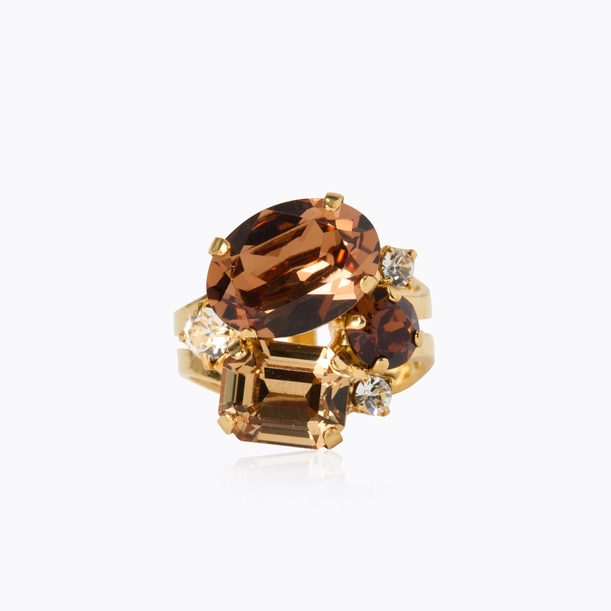 Caroline Svedbom Mini Carolina Ring Gold Topaz
