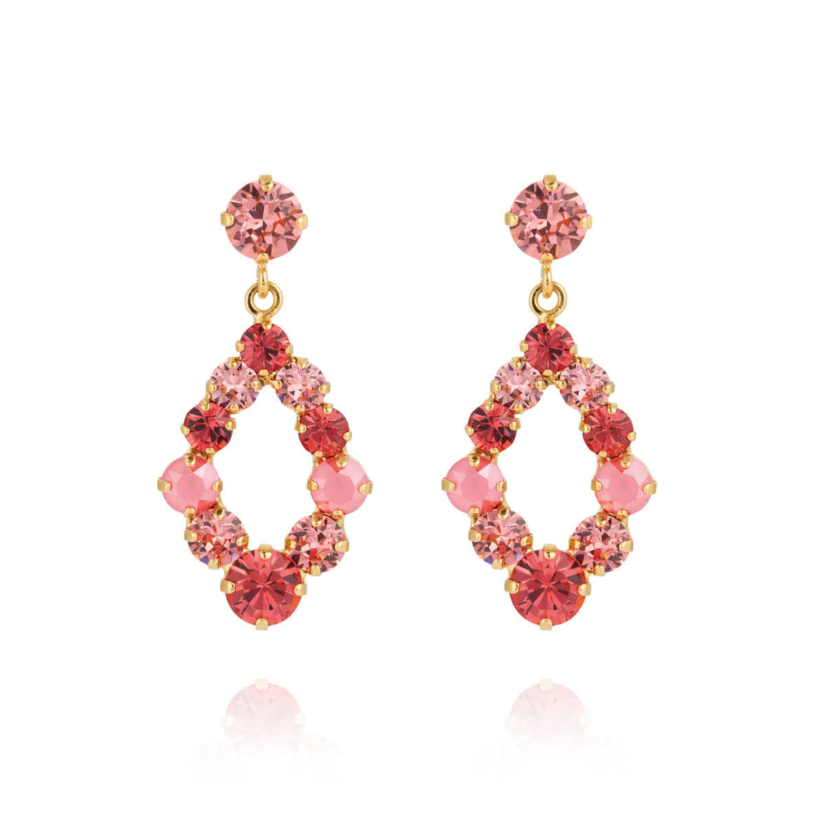 Caroline Svedbom Mini Delia Earrings Light Coral Combo
