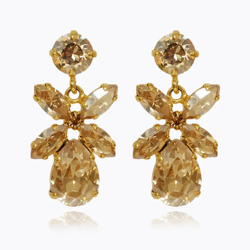 Caroline Svedbom Mini Dione Earrings Golden Shadow