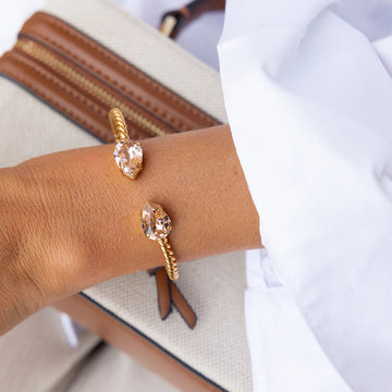 Caroline Svedbom Mini Drop Bracelet Gold Vintage Rose