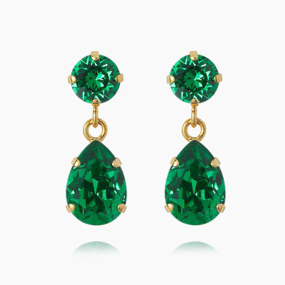 Caroline Svedbom Mini Drop Majestic Green Earrings