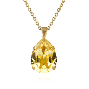 Caroline Svedbom Mini Drop Necklace Gold Dark Jonquil