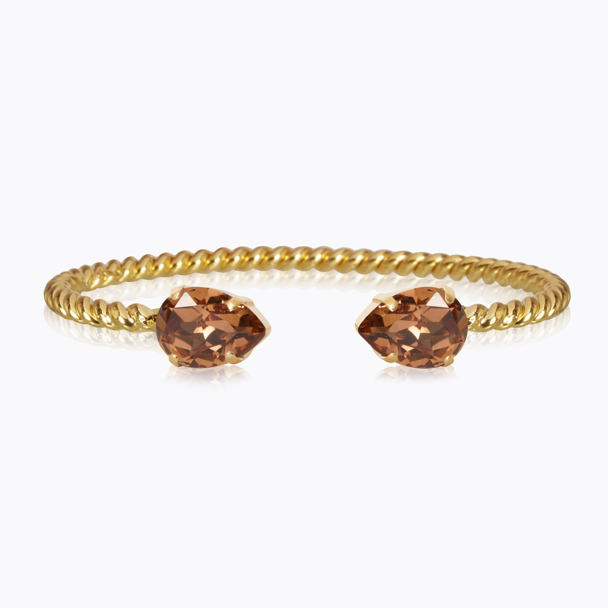 Caroline Svedbom Mini drop Bracelet Gold Light Smoked Topaz
