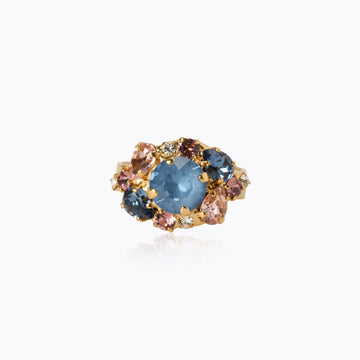 Caroline Svedbom Molly Ring Smoked Blue Combo