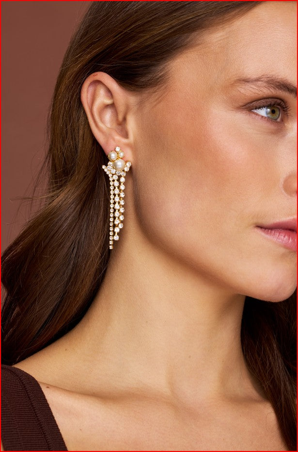 Caroline Svedbom Molly Statement Earrings Gold