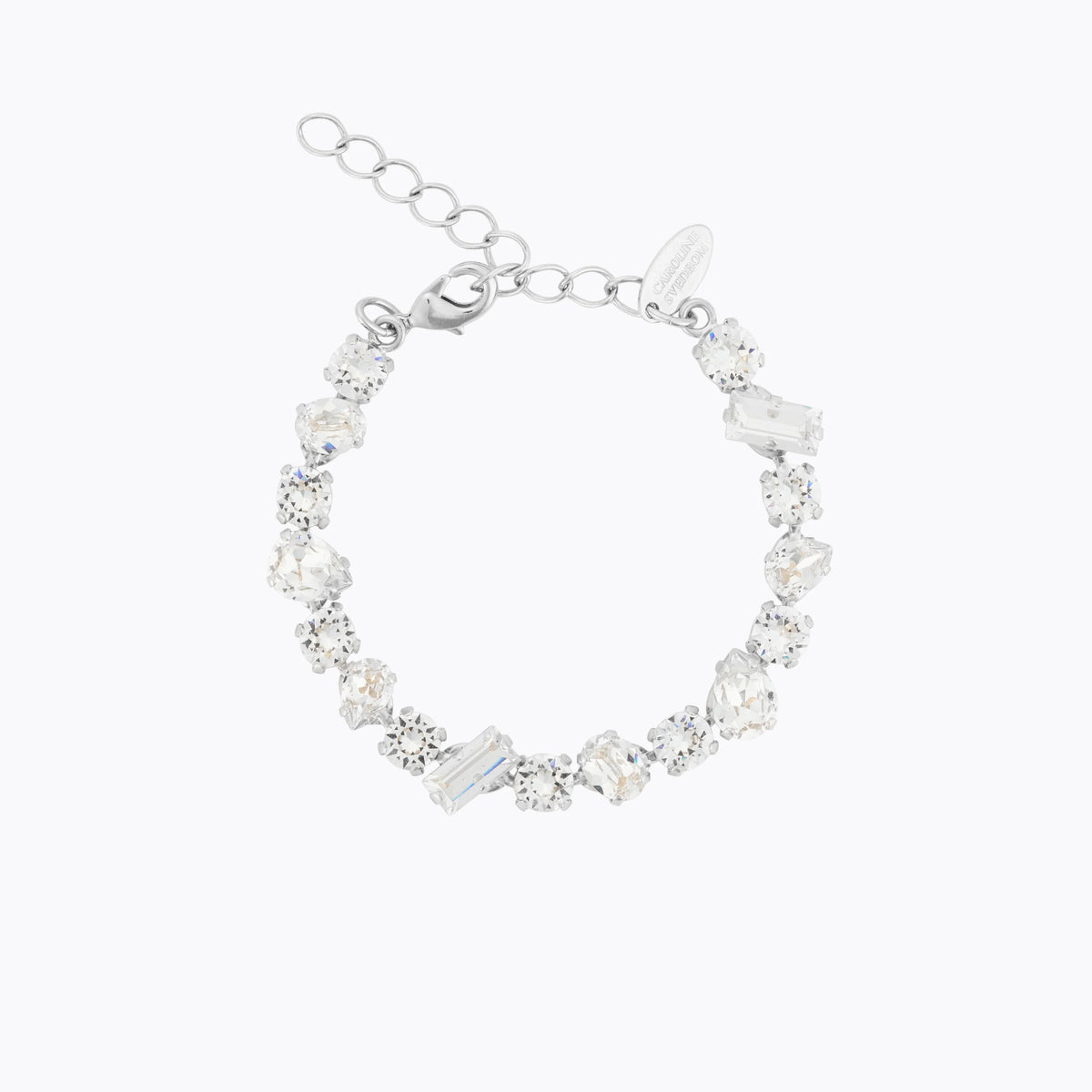 Caroline Svedbom Noelle Statement Bracelet Crystal Rhodium