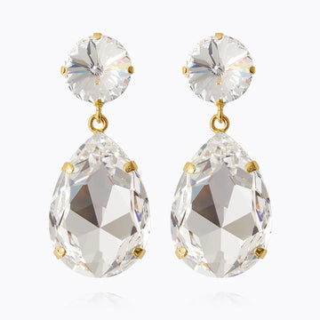 Caroline Svedbom Perfect Drop Crystal Earrings