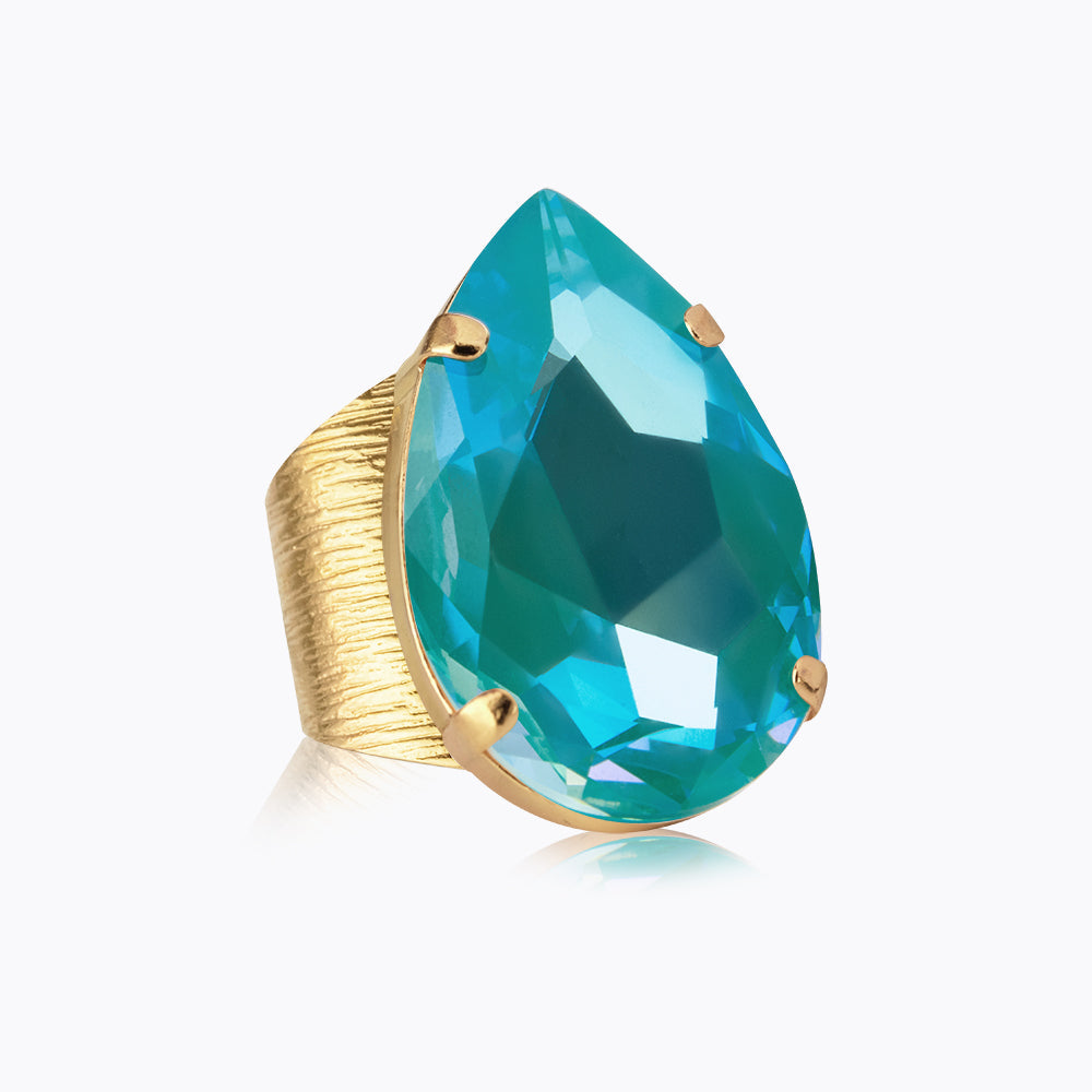 Caroline Svedbom Perfect Drop Gold Laguna Delight Ring