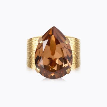 Caroline Svedbom Perfect Drop Ring Smoked Topaz