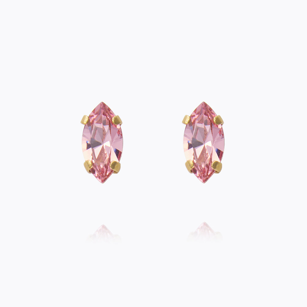 Caroline Svedbom Petite Navette Earrings Light Rose