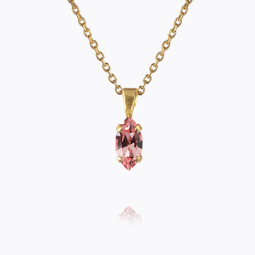 Caroline Svedbom Petite Navette Necklace Light Rose