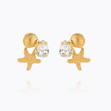 Caroline Svedbom Seascape Earrings - Gold Crystal