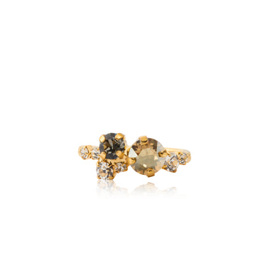 Caroline Svedbom Stardust Ring Gold Black Golden Combo