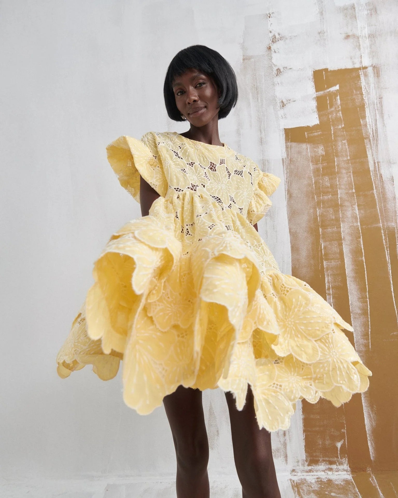 Celia B Lemon Floreat Dress