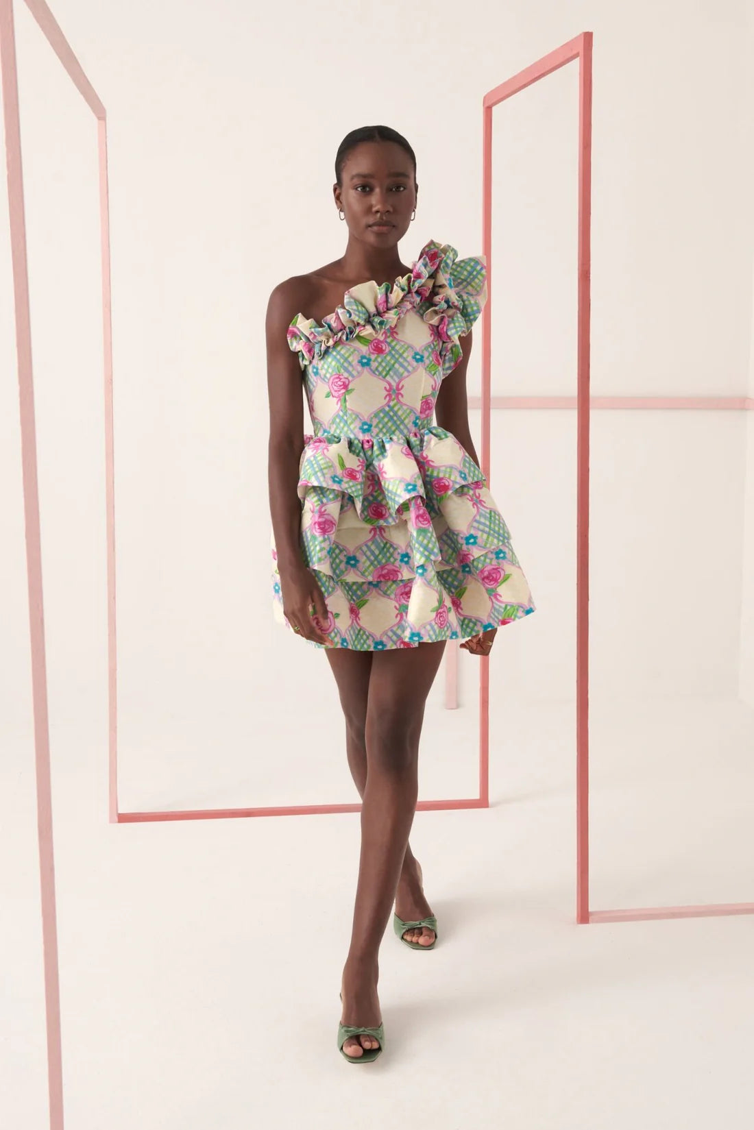 Celia B Multi Cololured Baltic Floral Dress