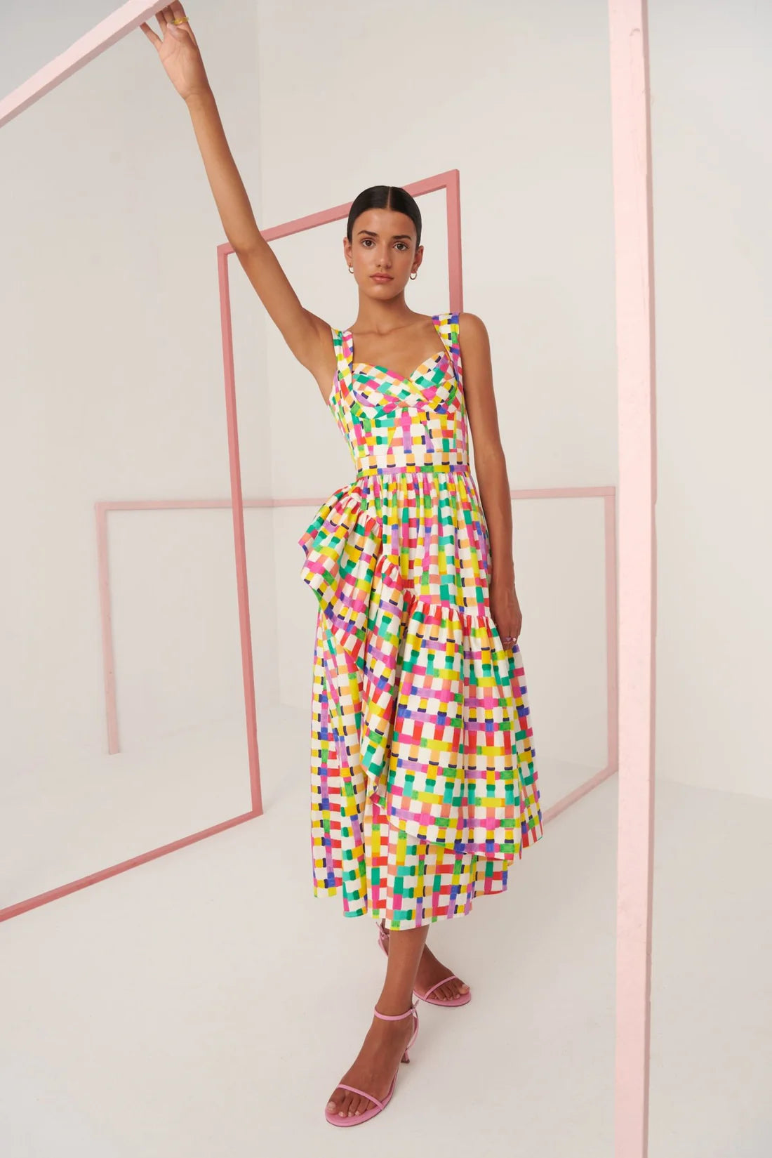 Celia B Multi Coloured Corsica Dress