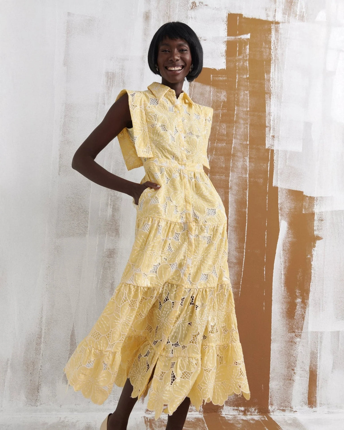 Celia B Vlan Lemon Dress