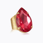 Caroline Svedbom Perfect Ring Gold Mulberry Red