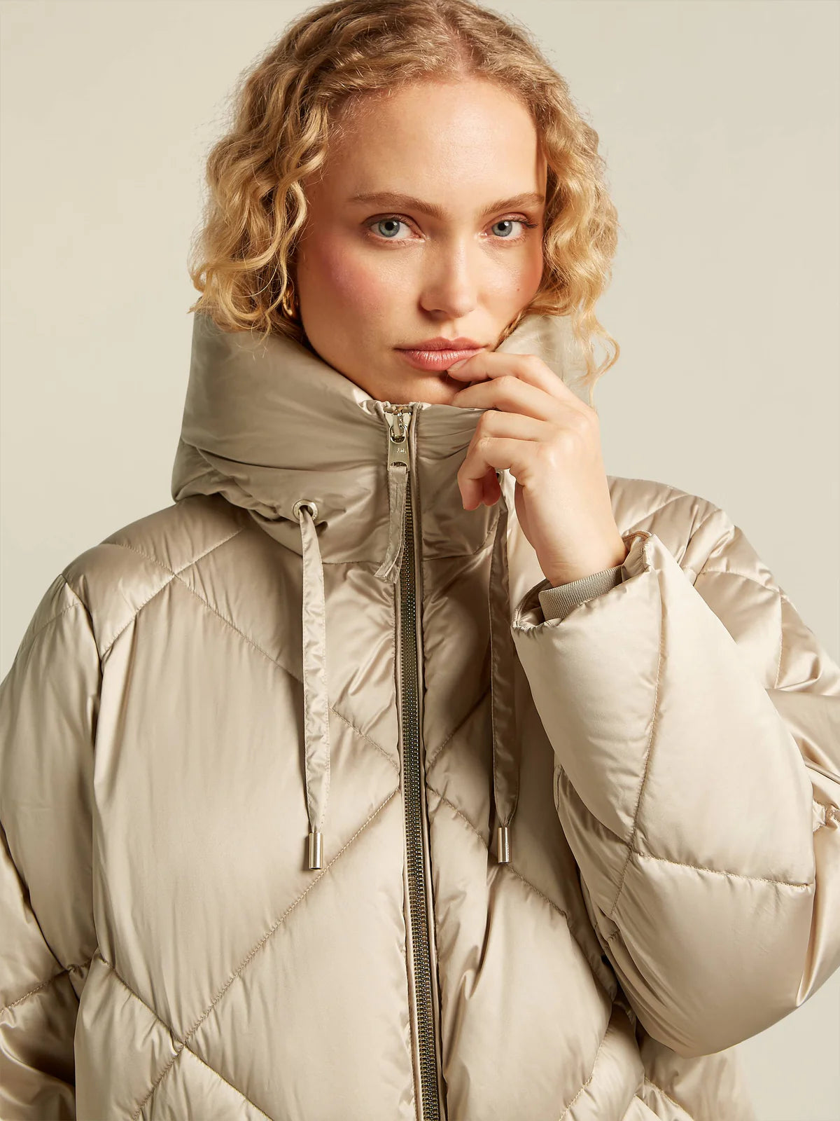 Beaumont Soft Camel Dakotah Parka Style Coat