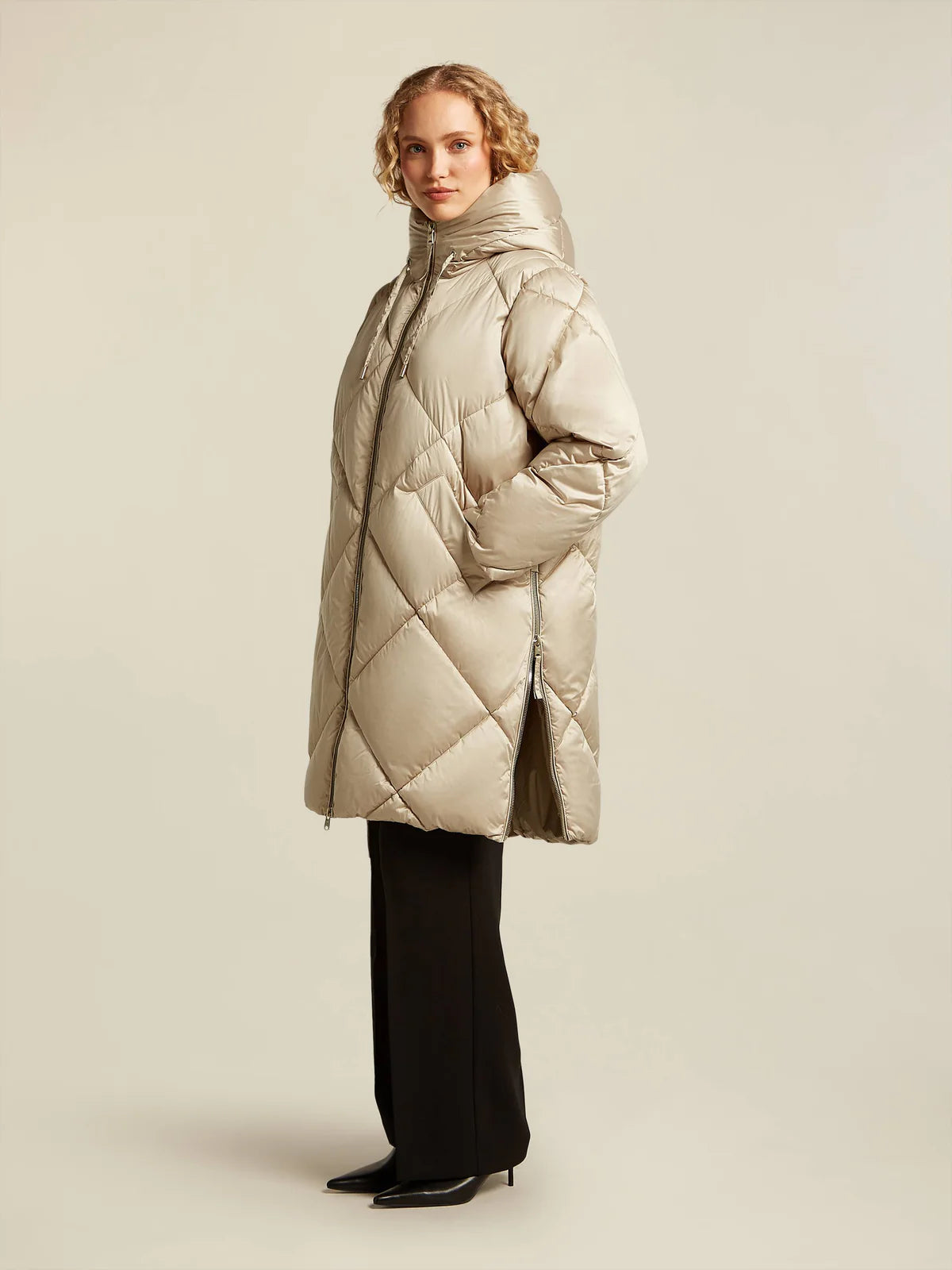 Beaumont Soft Camel Dakotah Parka Style Coat