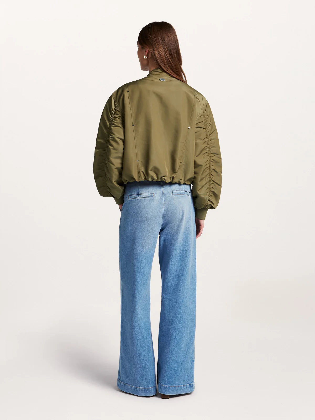 Beaumont Earthy Green Danique Bomber Jacket