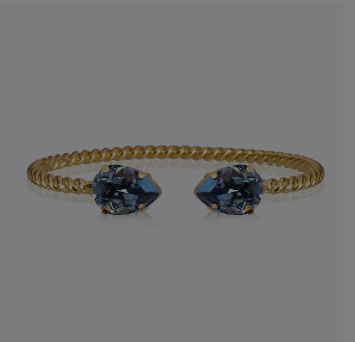 Caroline Svedbom Mini Drop Bracelet Gold Denim Blue