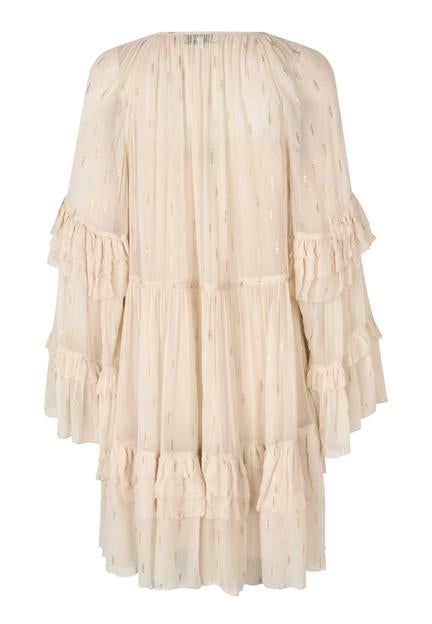 Dea Kudibal Juliet Champagne Dress With Ruffles