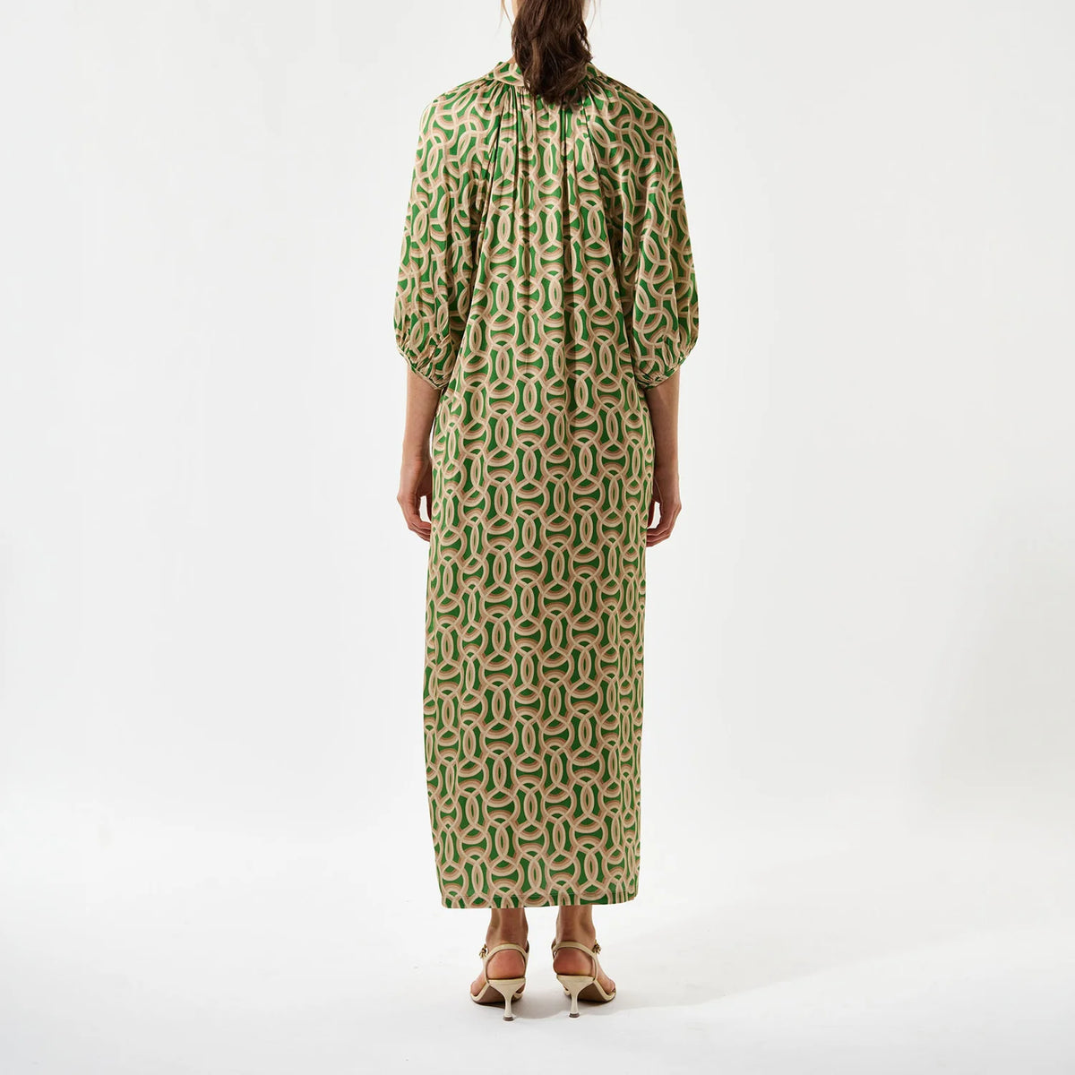 Dea Kudibal Sabrina-Deuce Green Dress With V Neckline